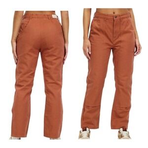 NWT Patagonia Heritage Stand Up Pants Organic Cotton Burl Red Canvas Work Wmns 8